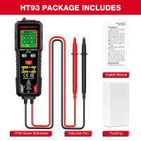 Máy đo điện trở tiếp xúc (continuity tester) đa năng kỹ thuật số thông minh HT93, hỗ trợ đo điện áp 