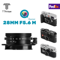 TTArtisan 28mm F5.6 Full Fame Manual Focus Lens for Leica M-Mount Cameras Leica M-M M240 M3 M6 M7 M8 M9 M9p M10 Black
