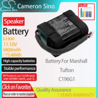 CameronSino Battery for Marshall Tufton fits Marshall C196G1 Speaker Battery 6800mAh/75.48Wh 11.10V Li-ion Black
