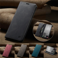 For OPPO Reno 8T Reamle C55 Reamle10 Pro Plus Find X6 Case Magnetic Luxury Leather Wallet On OPPO A57S A57E A77 A77S A78 Covers