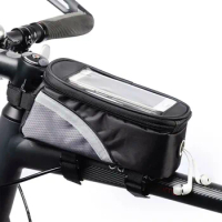 Waterproof Bag Bike Frame Front Top Tube Bags Cycling Touch Phone Screen Case for Mobile Phone MTB Moutain Road Bike Bag