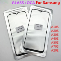 1pcs GLASS+OCA For Samsung Galaxy A30S A40S A50S A10S A20S A70S A20E LCD Front Outer Lens Touch Screen Replacement