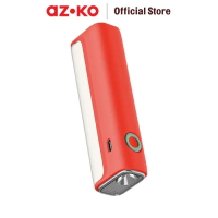 DISKON!! AZKO Apa Senter Rechargeable 2 watt 120 Lumens Dengan Magnet - Putih Flashlight Emergency L