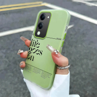 เคสสำหรับ Vivo Y29t 5G, Y29s 5G, Y04, Y04s สไตล์ Life Goes On ดีไซน์มินิมอล ลายตัวอักษรทันสมัย เคสนิ
