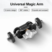 Universal Adjustment Magic Arm Pea-Clip Aluminum Alloy Stand Fill Light Bracket Photography Magic Arm Tripod Accessories