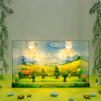 POPMART Pop mart Nyota  Free Growth Series Figurine Blind Theme Scene Storage Display