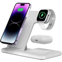 3 in 1 Wireless Charger for iphone 13/14 Pro max/12 15W Wireless Charging Station for Apple Watch/AirPods Pro