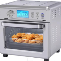 Big New Design Multi Functional Smart Commercial Electric Cooker Digital No Oil Air Fryer Aluminum Square Oven Buy 21L 25L Black