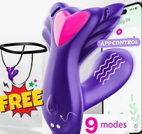 Bestseller APP 9 modes getar Remote Control Vibratorr Wanita Alat Pijat Elektrik Wearable bisa di ca