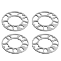 4Pcs Aluminum Wheel Spacers Shims Plate Auto Wheel Spacers 8mm Stud for 4X100 4X114.3 5X100 5X108 5X114.3