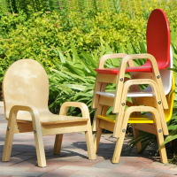 兒童椅幼兒園寶寶小椅子靠背椅小孩扶手椅凳子簡約實木家居小板凳