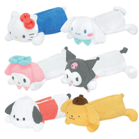 小禮堂 Sanrio 三麗鷗 絨毛玩偶筆袋 (手腳趴姿款) 人魚漢頓 布丁狗 帕恰狗 酷洛米
