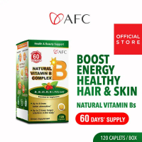AFC Natural Vitamin B Complex Boost Energy Relieves Fatigue Healthy Hair Skin & Nails B1, B2, B3, B6