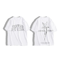 RISING STAR \CHROME\" CROPPED TEE - WHITE"