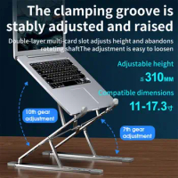 NEW MC Adjustable Laptop Stand Aluminum For Macbook Tablet Notebook Stand Table Cooling Pad Foldable Laptop Holder Tablet Stands