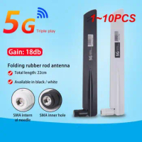 1~10PCS RYRA 3G 4G 5G Antenna 600-6000MHz 18dBi Full-band Of Gain SMA Male For Wireless Network Card Wifi Router High Signal