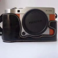 Pu Leather Case Bottom Opening Version Protective Half Body Cover Base For Fujifilm XA5 XA3 A10XM Digital Camera