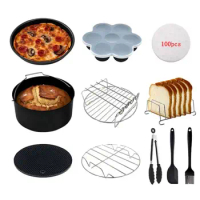11 pcs Air Fryer Accessories Compatible for Philips Air Fryer, COSORI and other AirFryers and Oven