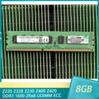 For HP Z220 Z228 Z230 Z400 Z420 8GB 8G DDR3 1600 2Rx8 UDIMM ECC Server Memory Fast Ship High Quality