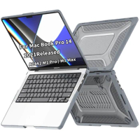 Case For MacBook Pro 14 2023 Shockproof Protection Laptop Cover With Folding Stand For Pro 14” A2442 M1 Pro/M1 Max 2022/2021