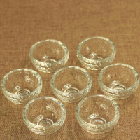 佛教用品 白水晶玻璃供水杯 七供八供水碗圣水杯 直徑5.8cm不氧化