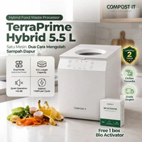 Compost It - TerraPrime Hybrid 5.5L Food Waste Composter Pengolah Sampah Dapur