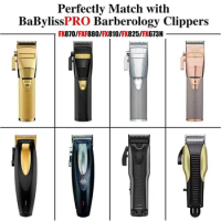 Professional Replacement Titanium Clipper Blades for BaByliss PRO Barberology FX870/FXF880/FX810/FX825/FX673 Models,Gold