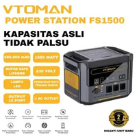 VTOMAN Flashspeed1500+VS220 Pro Portable Power Station 1500W Pembangkit Listrik Tenaga Panel Surya c