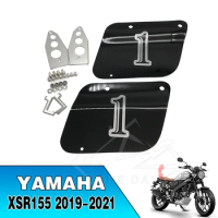 Motorcycle Accessories Cafe Racer PLAT BODY SAMPING SIDE NO. Number PLATE BLACK For YAMAHA XSR155 XSR-155 XSR 155 2019 2020 2021