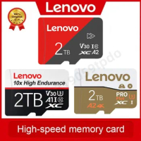Lenovo SD Card High Speed 2TB Mini Card 256GB 512GB 1TB TF Flash Card 128GB Memory Card For Phone Camera With Free Adapter