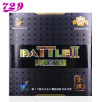 Original 729 Friendship Battle 2 Provincial Gold Edition Attack Sticky Table Tennis Rubber Harder Internal Energy Sponge