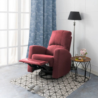 【生活工場】品味舒適II防潑水獨立筒躺椅沙發-單寧藍/勃艮第紅-勃艮第紅