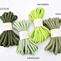 Chunky Braided Cord 9mm x 5M Air Cotton Cord Pure Cotton cord Macrame Braid Cord Knitting &amp; Crochet DIY Small Bundle