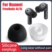 1/2/3 Pairs Silicone Replace Earplugs for Huawei FreeBuds 4i Freebuds 5i Wireless Earphone Earplug Cover L M S Size Ear Tips Cap