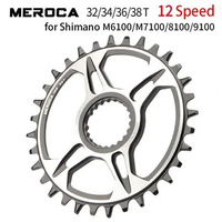 Bicycle 12s speed Chainrings 32T/34T/36T/38T 7075AL for SHIMANO Direct Mount Crank,FC-M9100 FC-M8100 FC-M7100