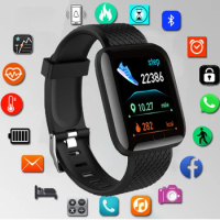 116Plus Men's Smart Watch Fitness Tracker Heart Rate Monitor Waterproof Sports Smartwatch for Men Women PK Y68 D20 2024 Watches
