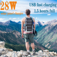 sunpower太陽能折疊板28W太陽能折疊包戶外光伏充電便攜太陽能包