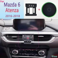 For Mazda 6 Atenza 2016 2017 2018 Magnetic Car Phone Holder 15W Wireless Charging Phone Stand MagSafe Base