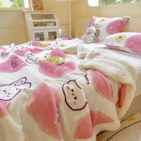 牛奶絨沙發毯蓋毯辦公室午睡披肩午休毯空調被多功能毛毯兒童毯子