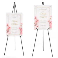 Easy Storage Display Stand Solid Storage Bag Easel Tripod Wedding Sign White Easel Stand