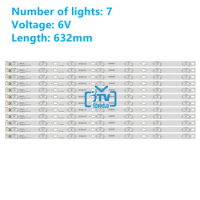 12pcs 100% new Led backlight strip for Semp Tcl 65p2us