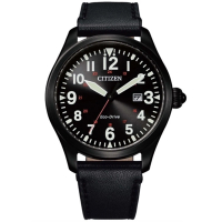【CITIZEN 星辰】官方授權C1 光動能飛行家手錶 錶徑42mm-贈高檔6入收藏盒(BM6835-23E)