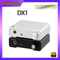 TOPPING DX1 Mini Decoder AK4493SEQ DAC Desktop Headphone Amplifier AMP Output Power 280mw x2 Suitable for High Sensitivity IEMS
