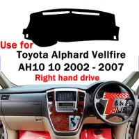 TAIJS factory high quality Flannel dashboard cover for Toyota Alphard Vellfire AH10 2002-2007 Right-hand drive