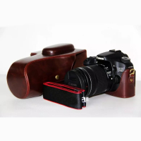 แบบพกพา PU หนังสำหรับ Canon EOS 60D 70D 80D 90D 80D MarkII DSLR กระเป๋ากล้องเปลือกป้องกัน