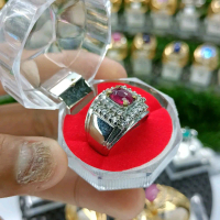 cincin ruby pigeon blood laki-laki