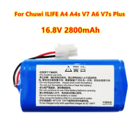NEW 14.8V 2800mAh Lithium Battery For ILIFE A4 A4s V7 A6 V7s Plus Robot Vacuum Cleaner ILife 4S 1P Full Capacity