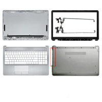 For HP 15-DA 15-DB 250 G7 255 G7 15-da0014dx Laptop LCD Back Cover/Front Bezel/Hinges/Palmrest/Bottom Case Silver L20434-001