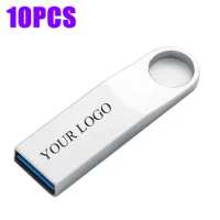 10PCS High Speed 3.0 USB Flash Drives 8GB 16GB Metal Memory Stick Pen Drive 32GB 64GB 128GB 256GB memoria USB Sticks