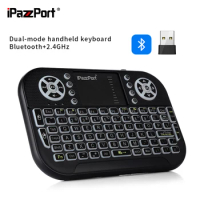 iPazzPort (Upgrade) Mini Bluetooth Keyboard with Touchpad Mouse 2.4G for/PC/Smart TV/Laptop/Mac/Android TV Box KP-810-21SA